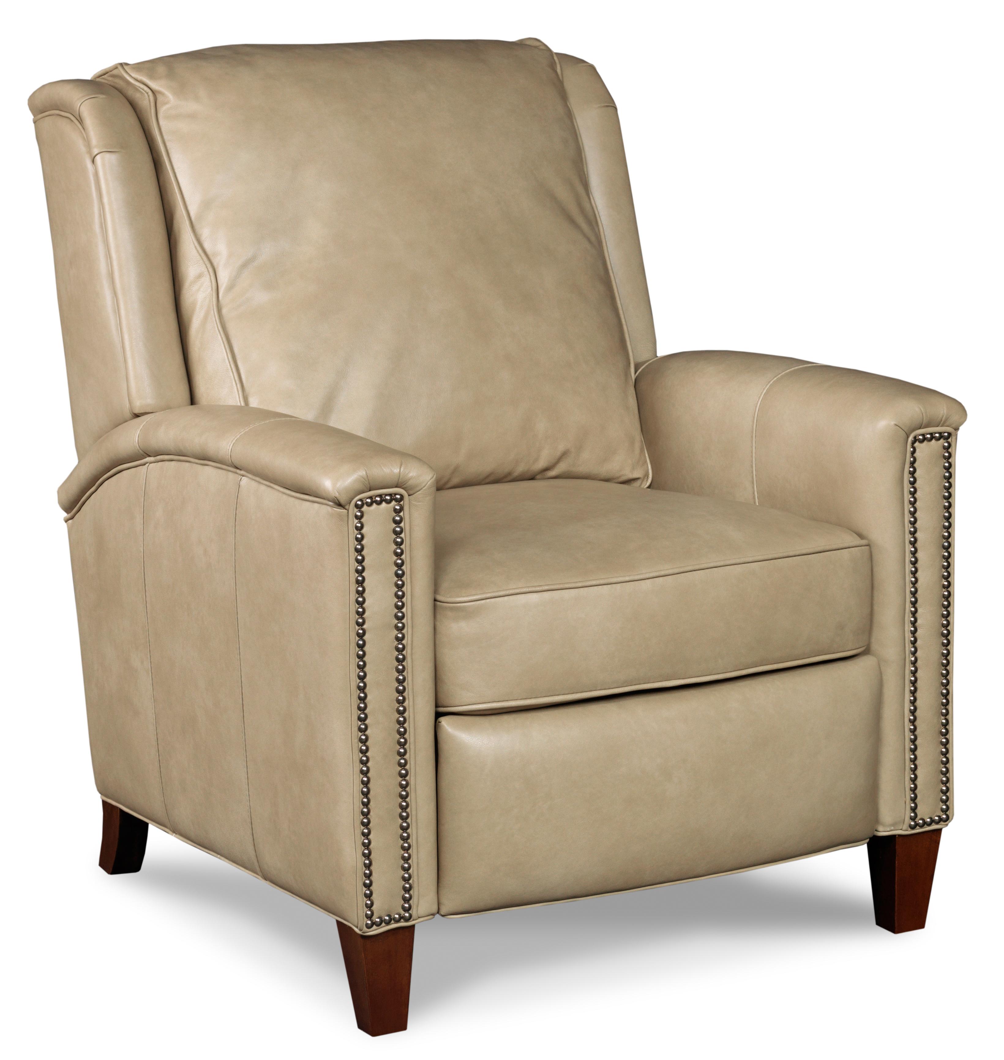 Hooker Furniture Reclining Chairs Transitional High Leg Recliner with Nailhead Trim Colder's
